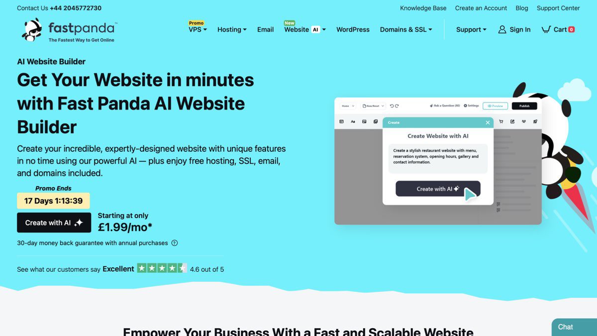 fast panda website builder