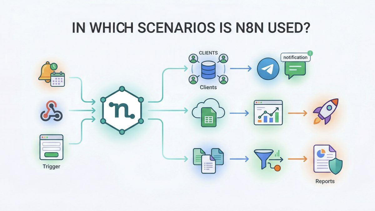 in which scenarios is n8n used