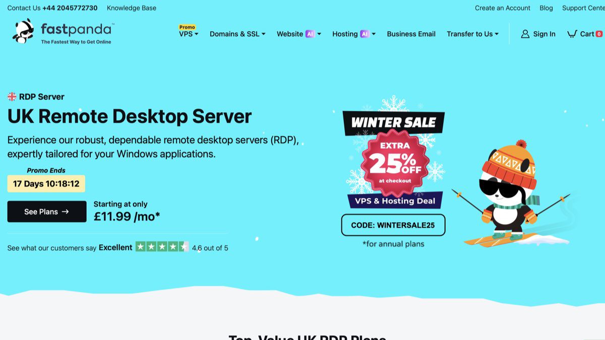 uk remote desktop server fast panda