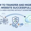how to transfer and migrate a website successfully to a new hosting without downtime