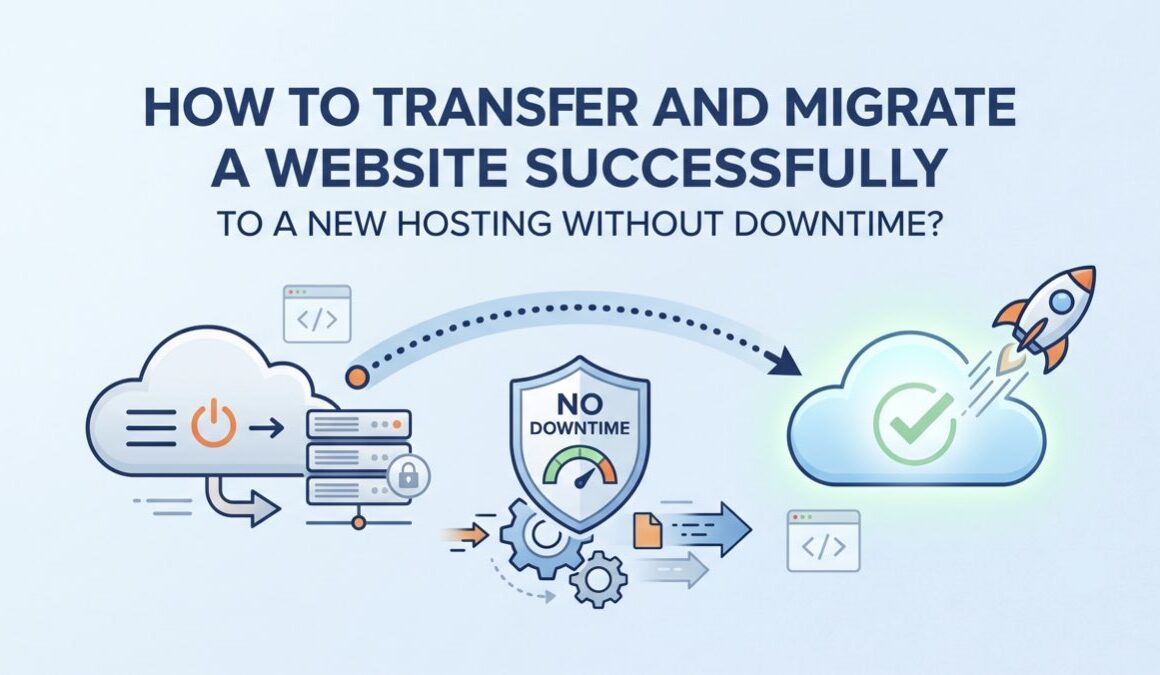 how to transfer and migrate a website successfully to a new hosting without downtime