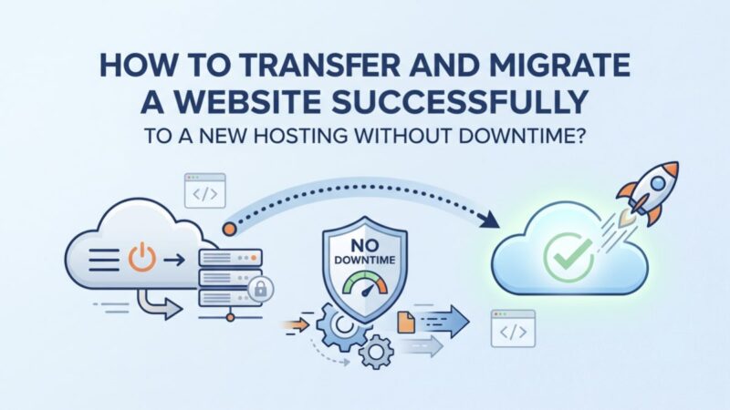how to transfer and migrate a website successfully to a new hosting without downtime