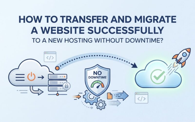 how to transfer and migrate a website successfully to a new hosting without downtime