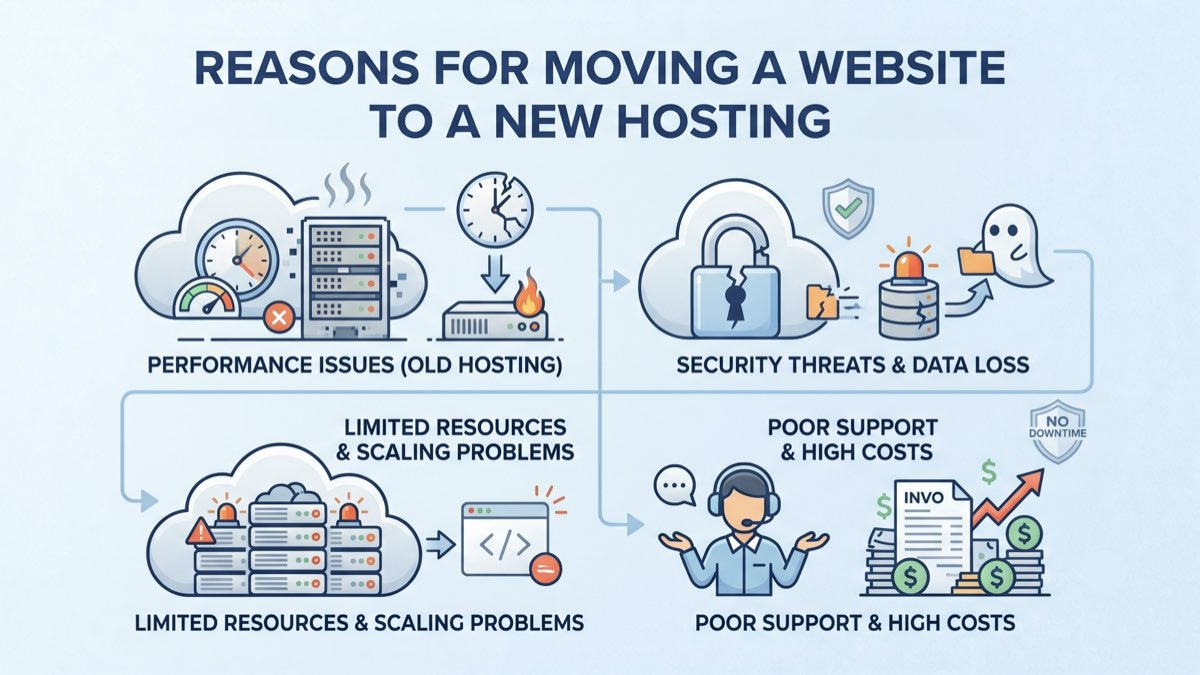 reasons for moving a website to a new hosting