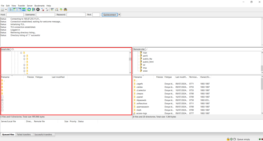 File La How to Upload Files with FileZilla? - Knowledge Hub - Fast Panda