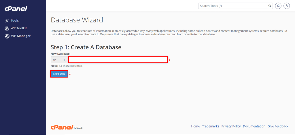 How to Create a New MySQL Database Using the Wizard in cPanel ...