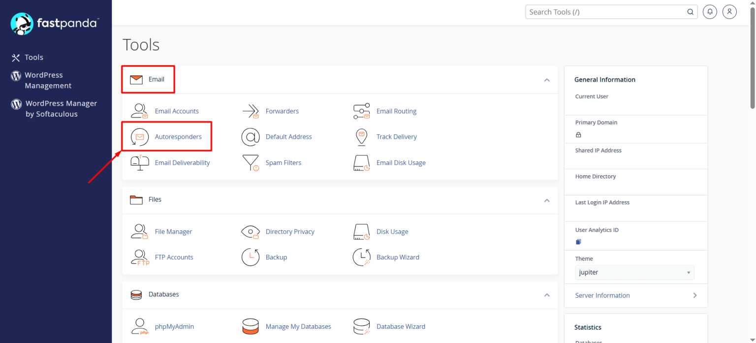 How to Enable an Autoresponder in cPanel? - Knowledge Hub - Fast Panda