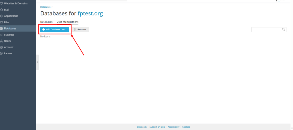 How to add a new user to the Plesk Panel MySQL database? - Knowledge ...