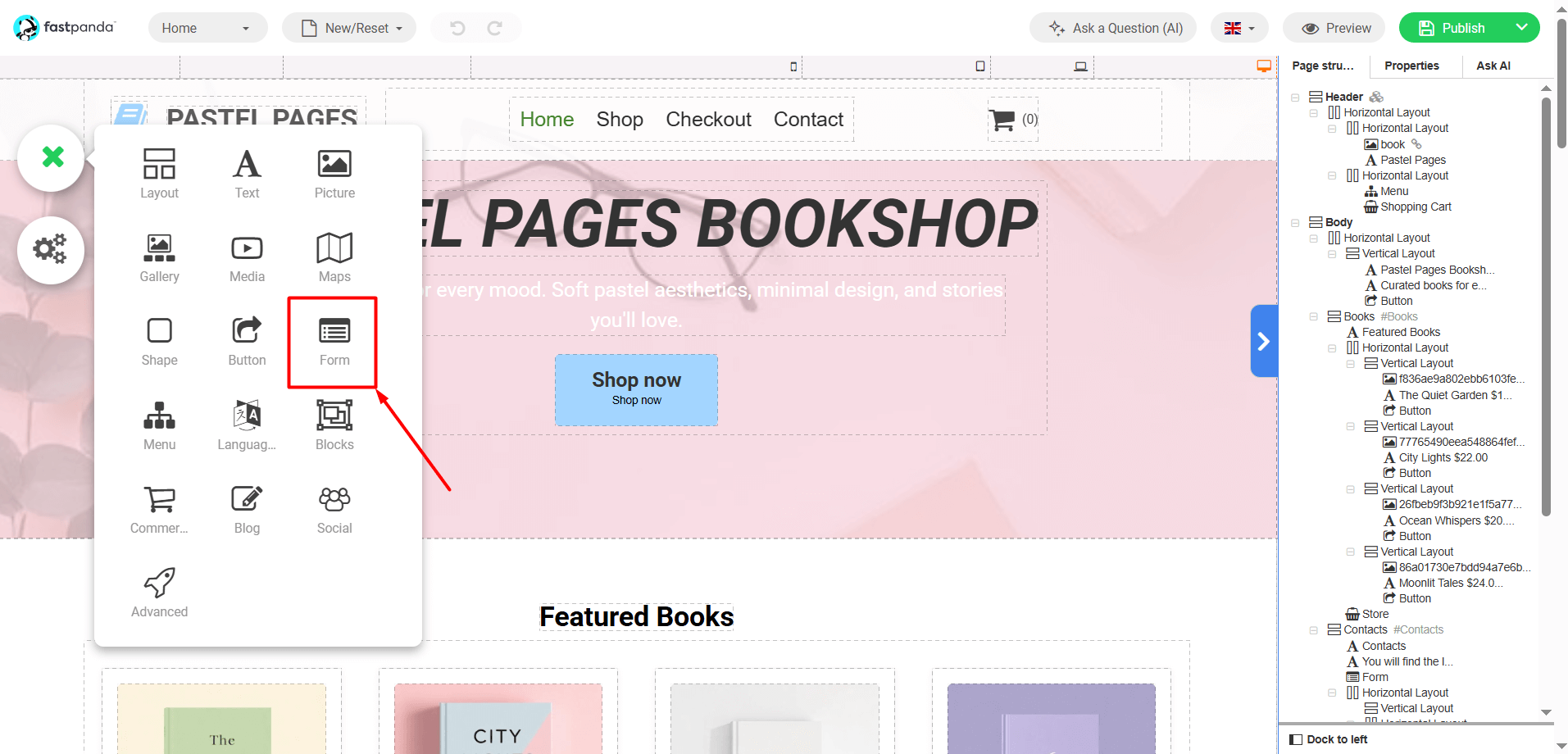 Website Builder Form Website Builder Form