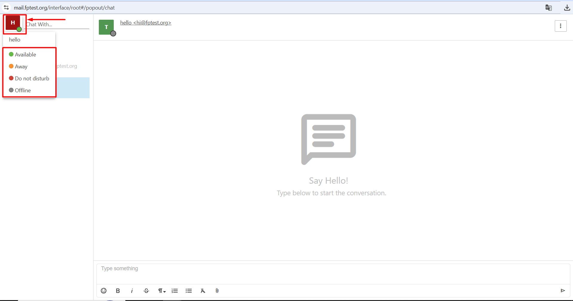 Chat Status Chat Status