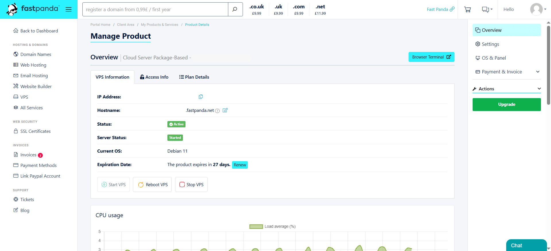 VPS Manage VPS Manage
