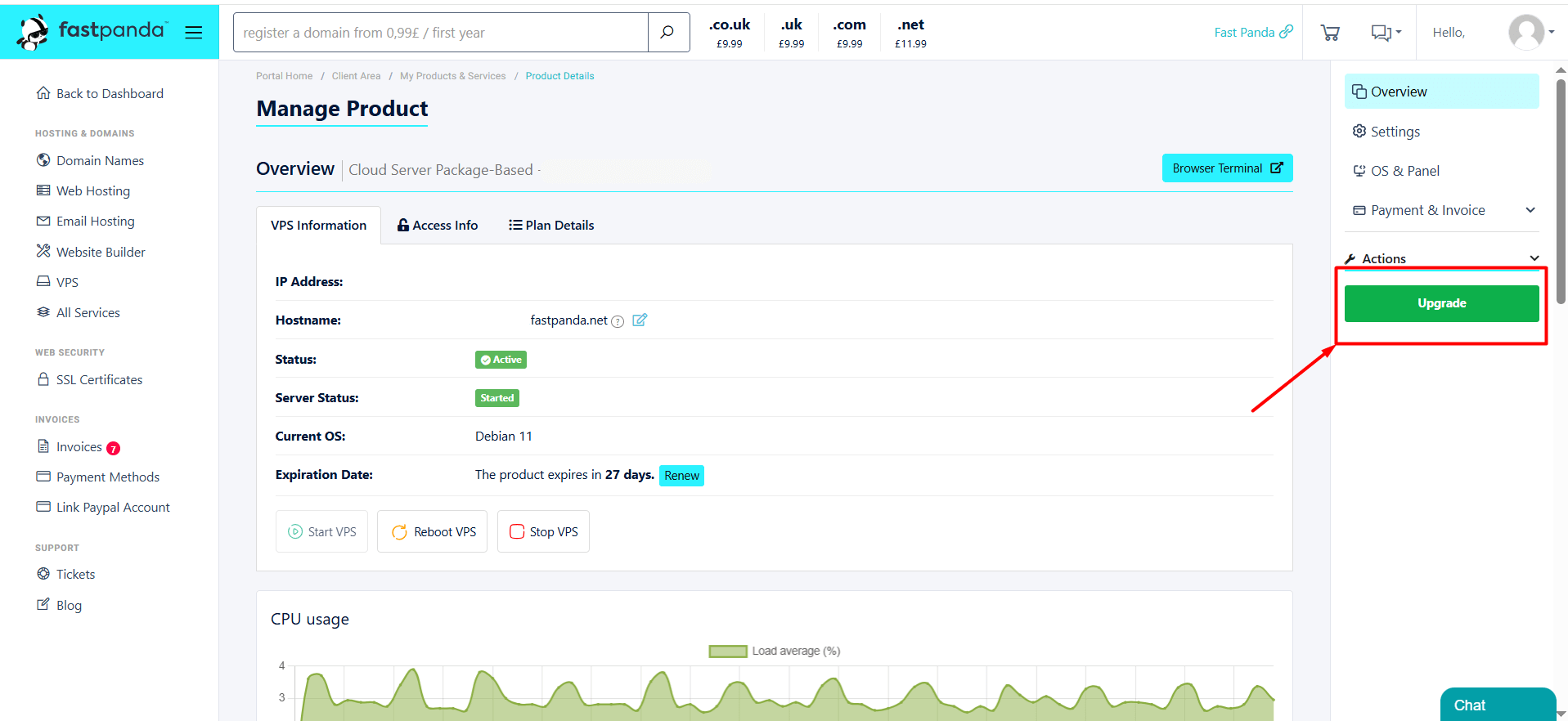 VPS Upgrade VPS Upgrade