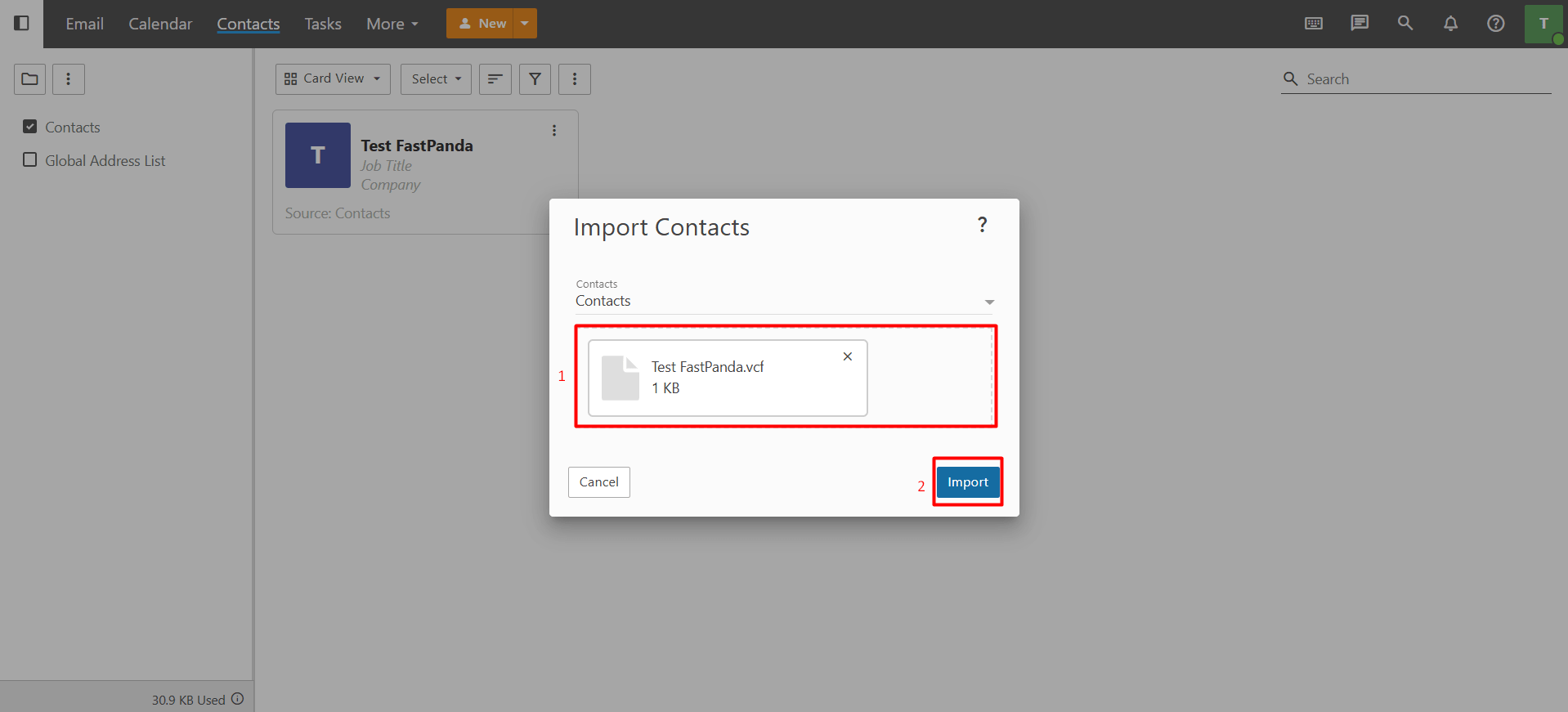 Import Contacts Import Contacts