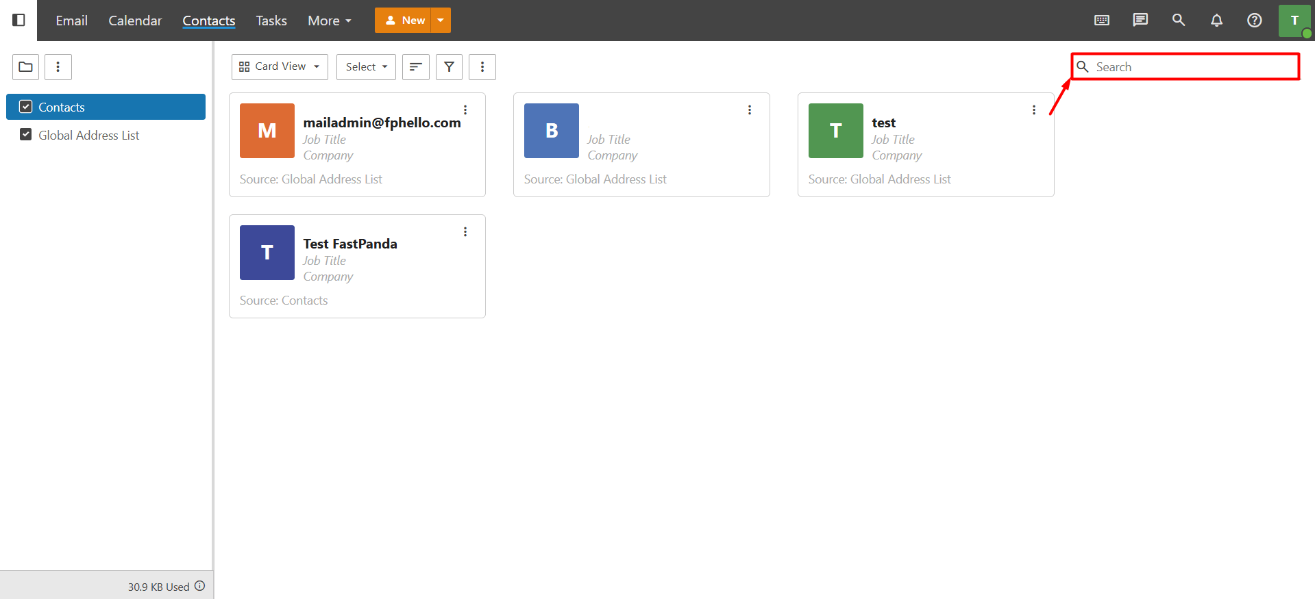 Searching Contacts Searching Contacts