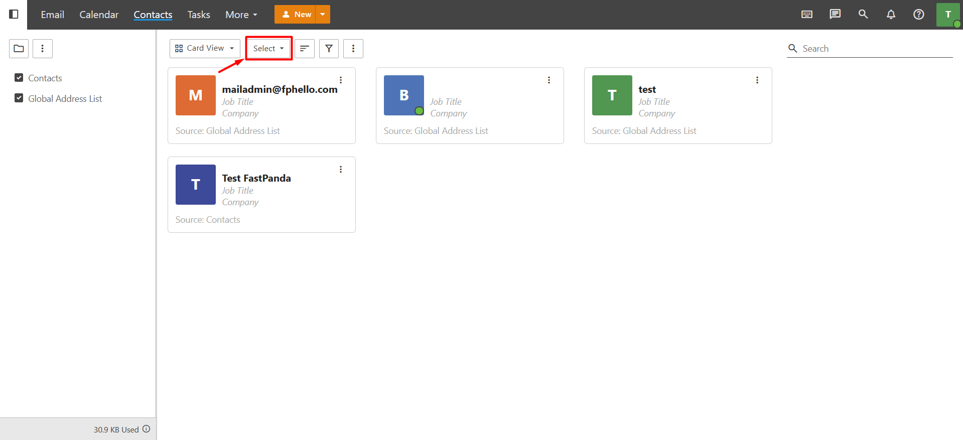 Selecting Multiple Contacts Selecting Multiple Contacts