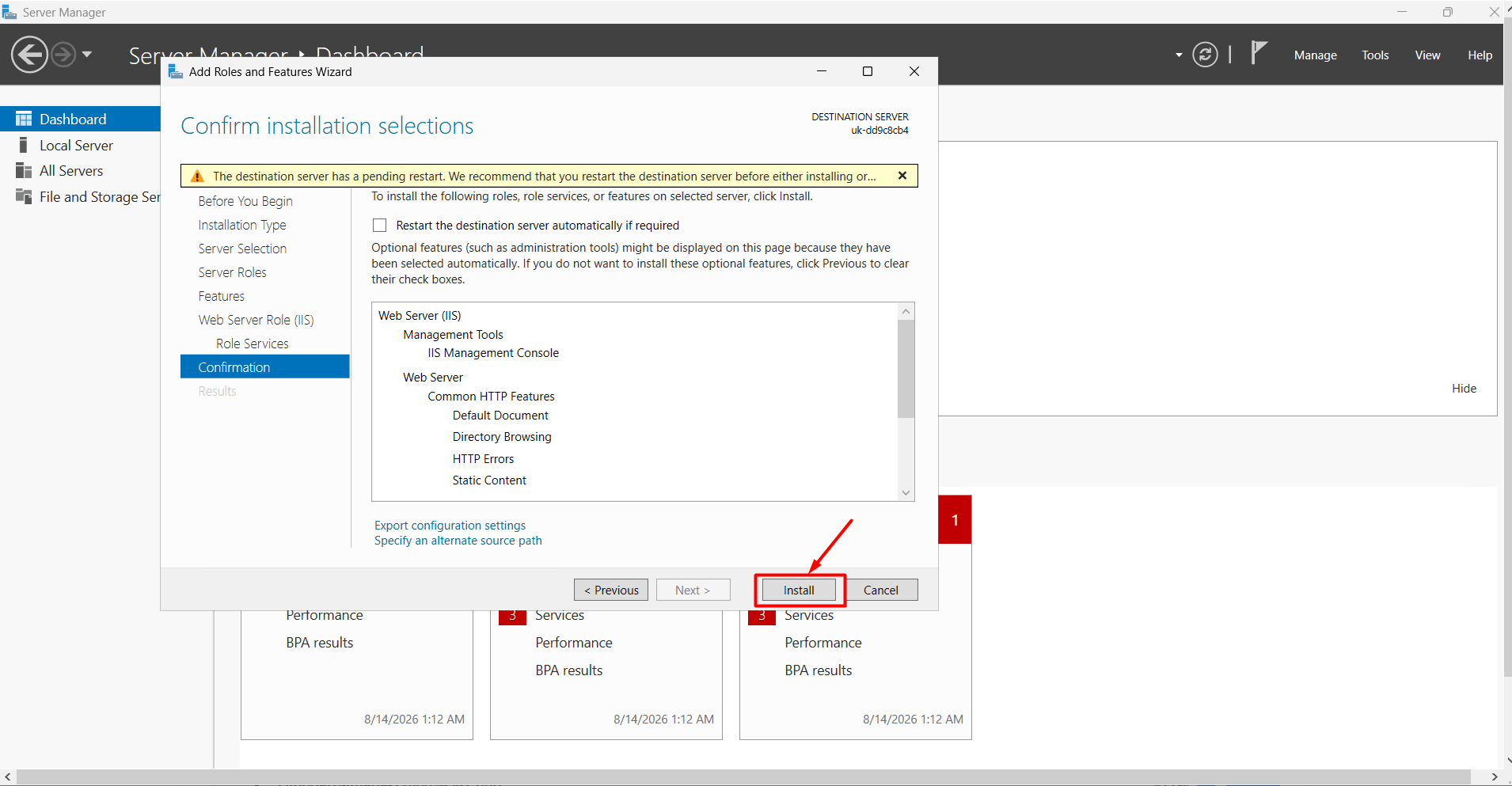 Add Features Install Add Features Install