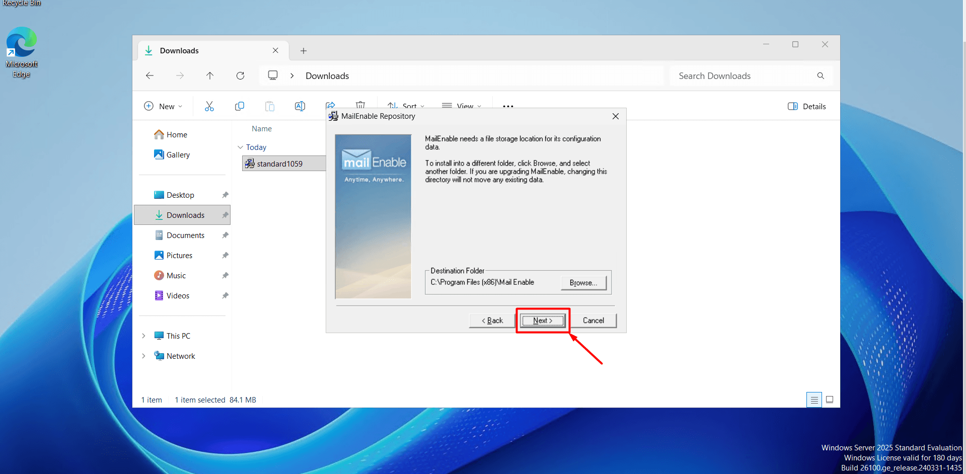 Continue by clicking 5 Continue by clicking