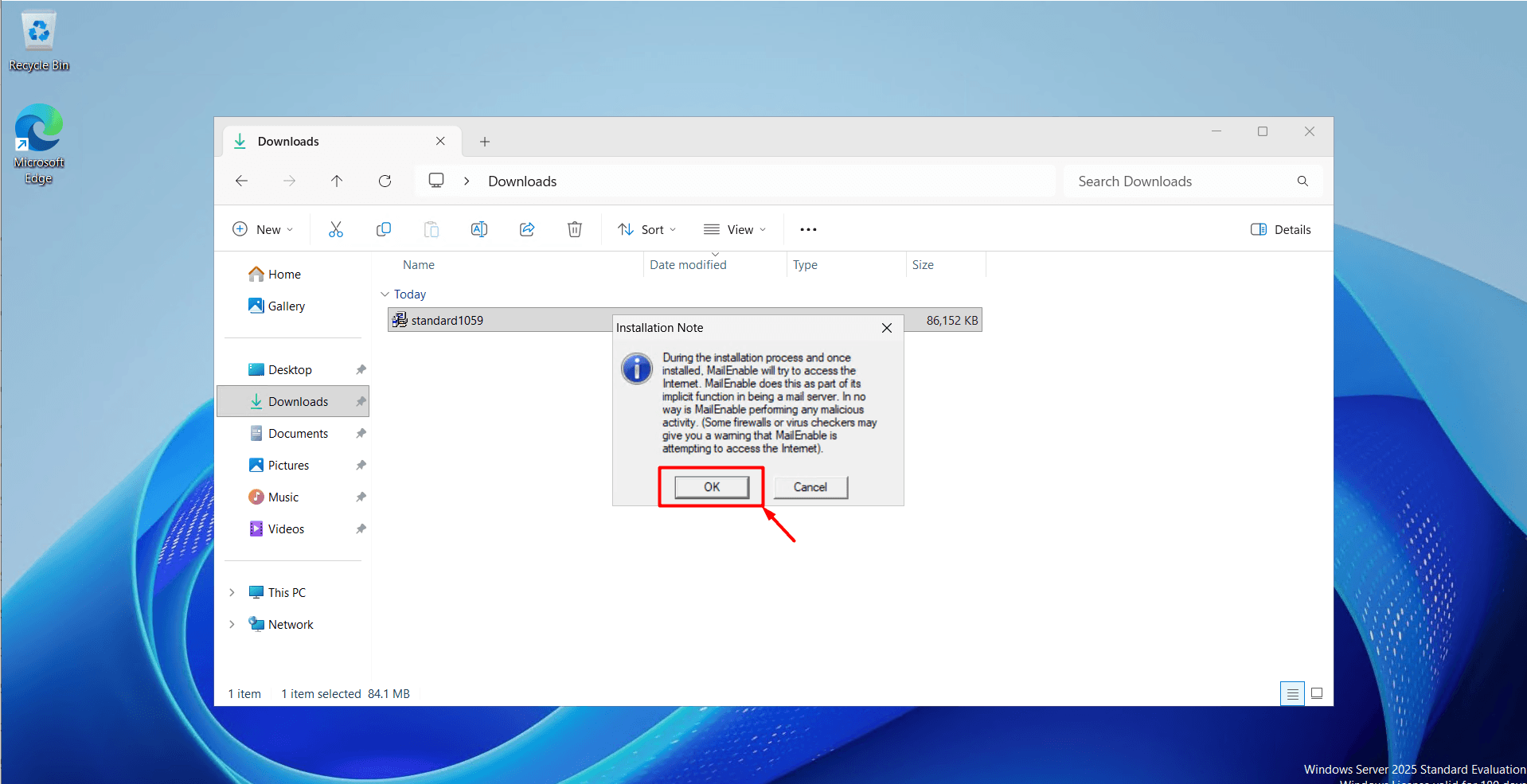 Mail Enable OK Mail Enable OK