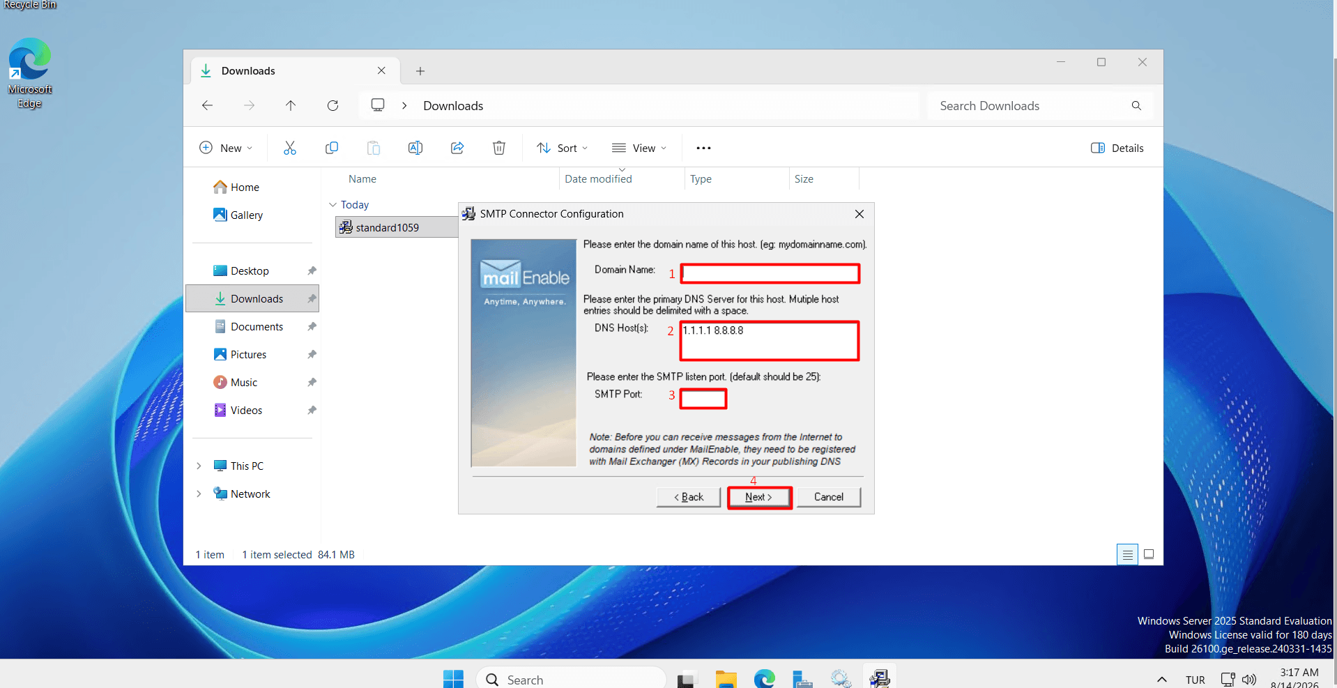 Mail Server Information Mail Server Information