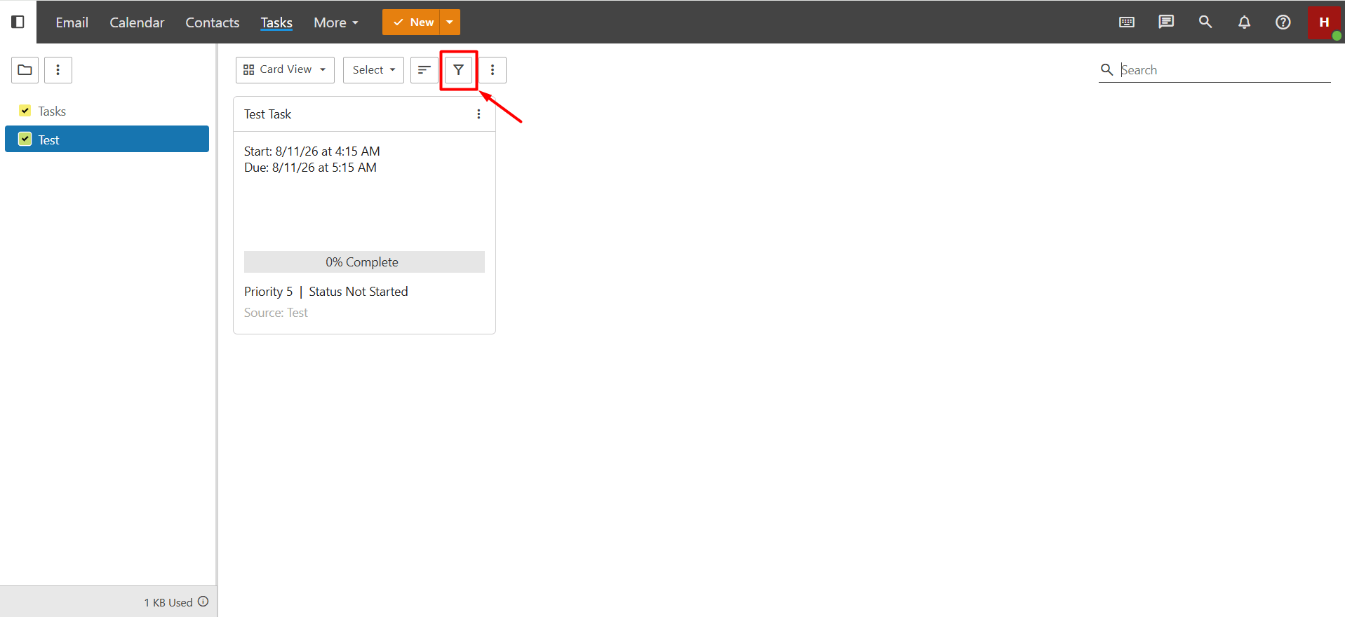 Task Filter Task Filter
