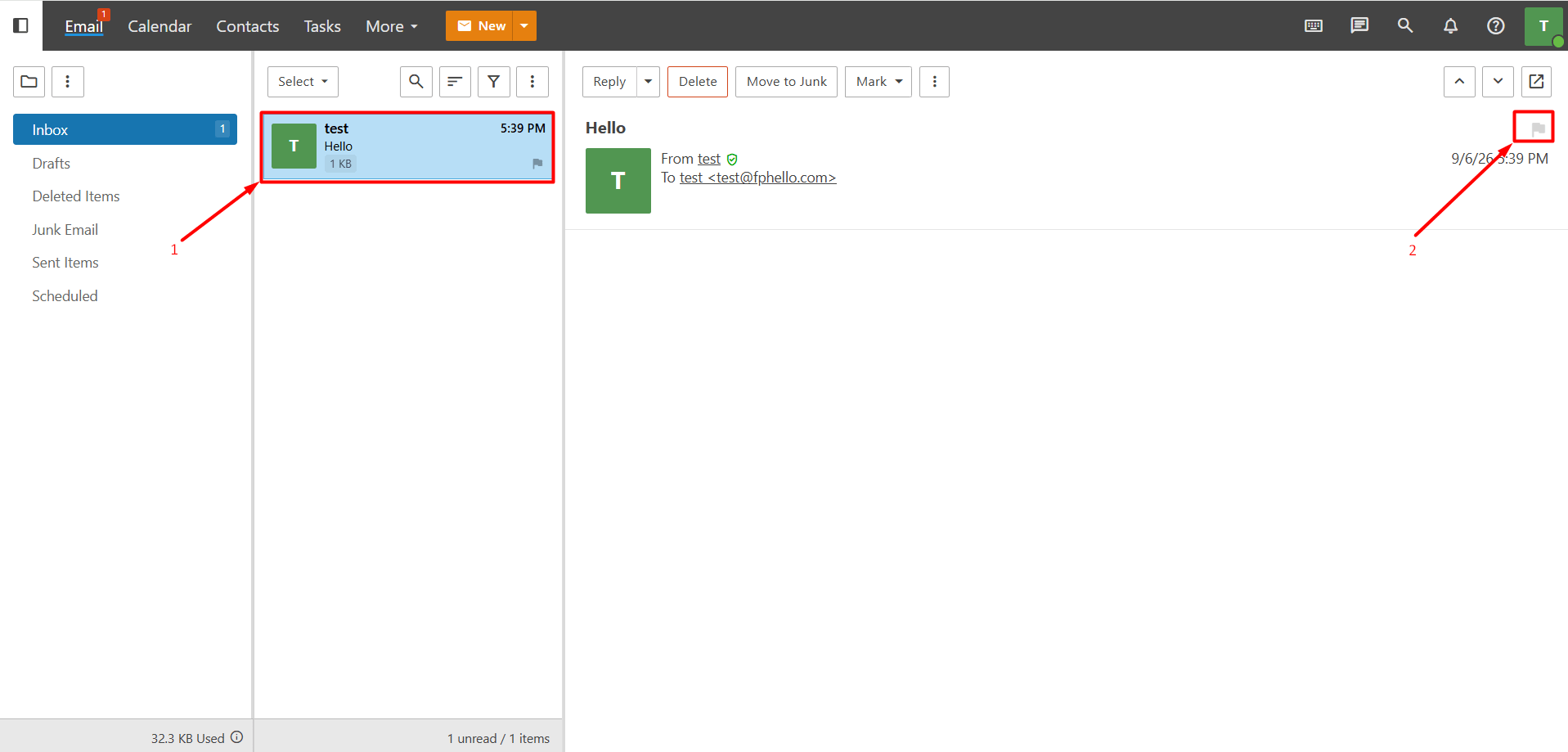 Adding and Removing Flags from Within an Email Adding and Removing Flags from Within an Email