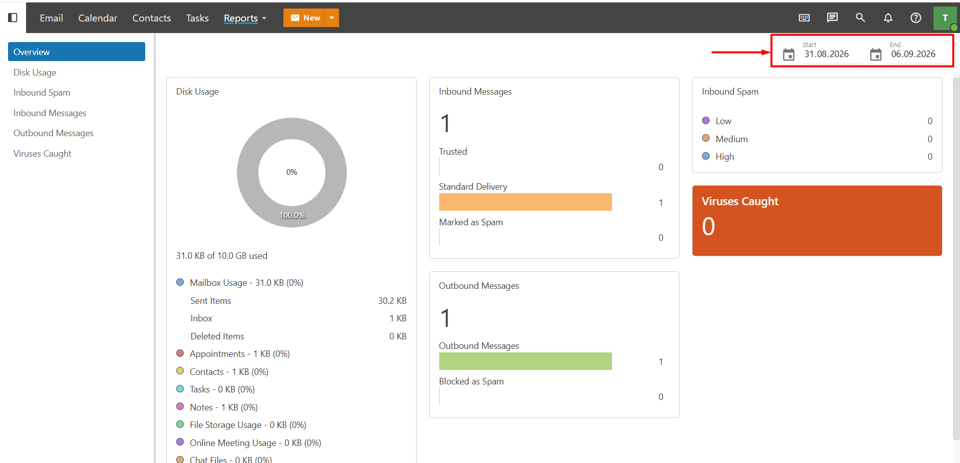 Report - Date Filter Report Date Filter