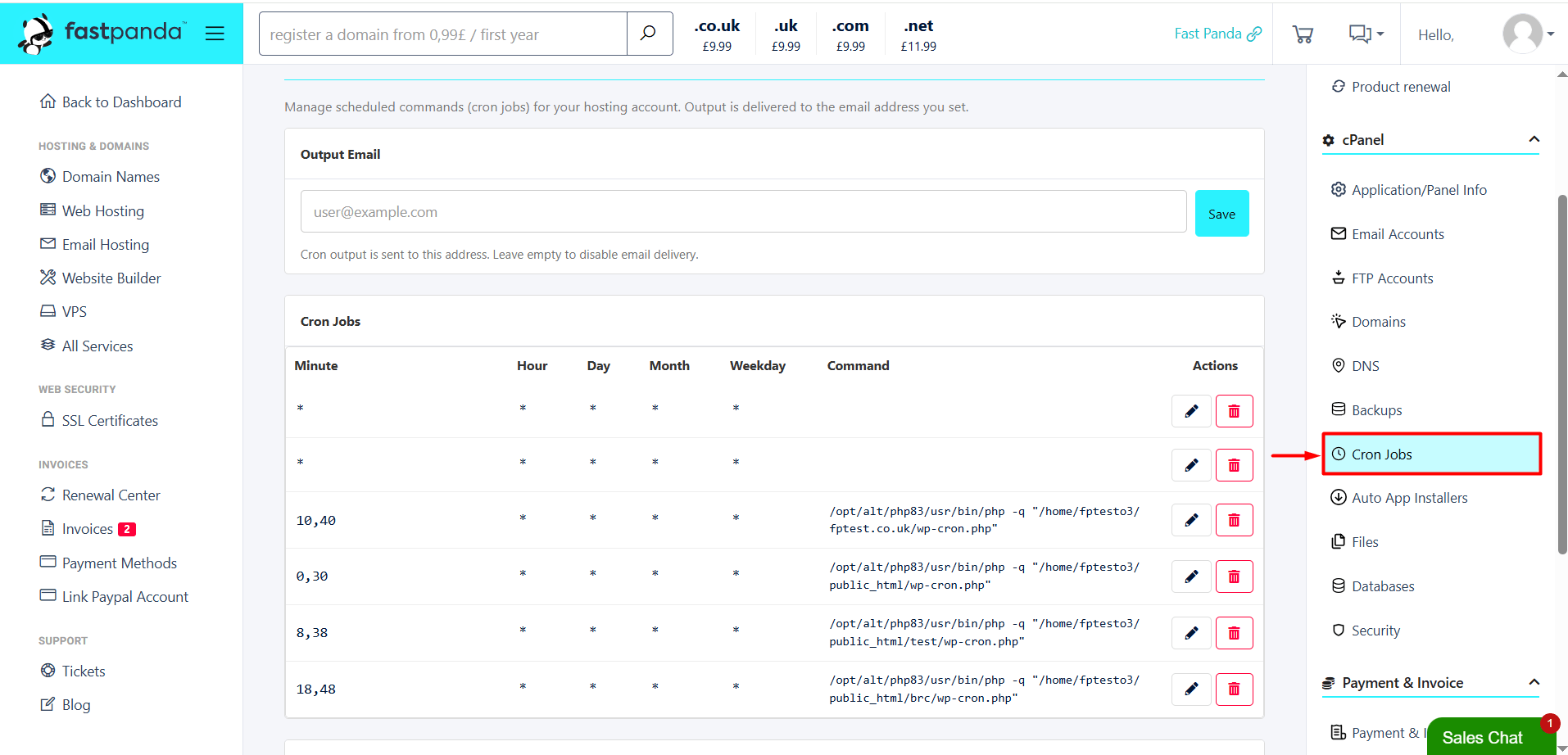 cPanel Cron Jobs cPanel Cron Jobs