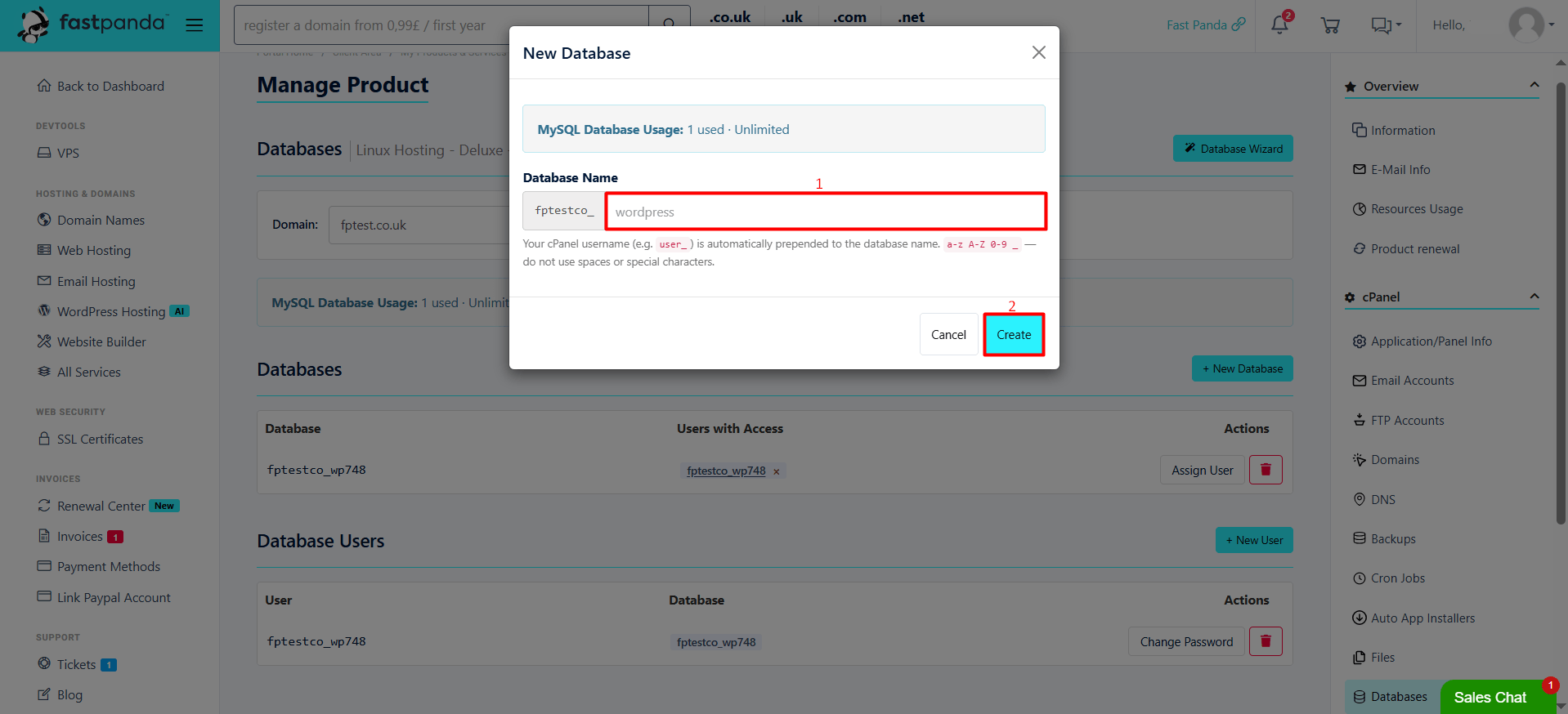 Database New Database New