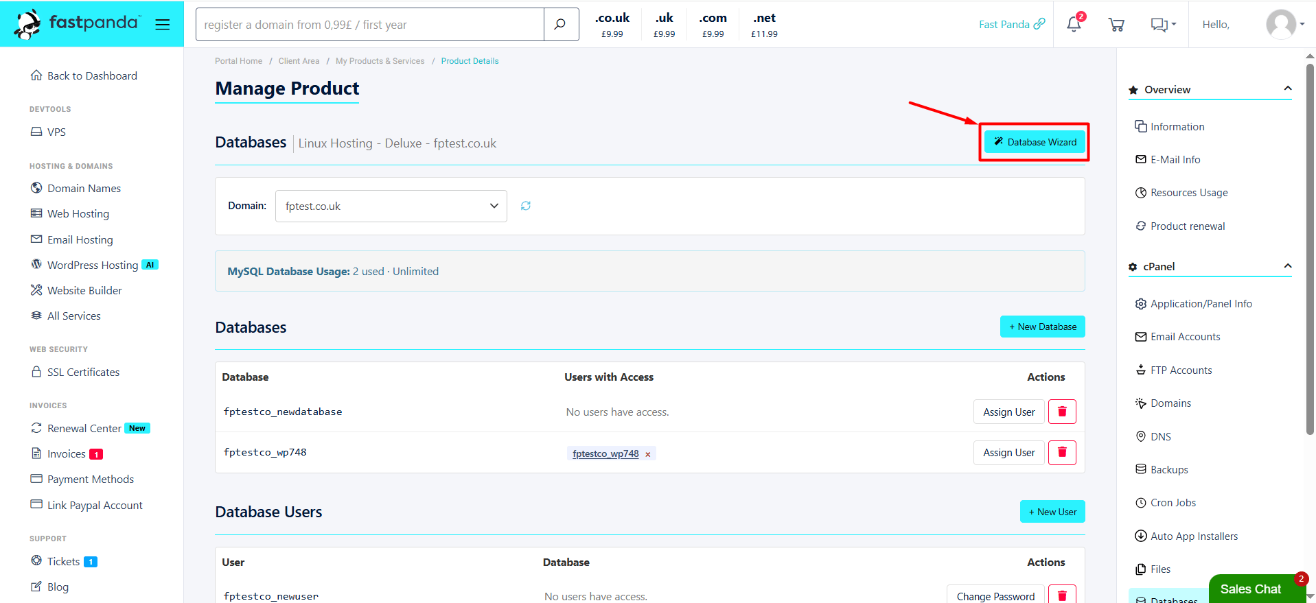 Database Wizard Database Wizard