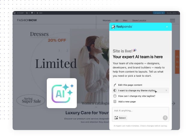 Manage Your Website by Chatting with the AI Assistant